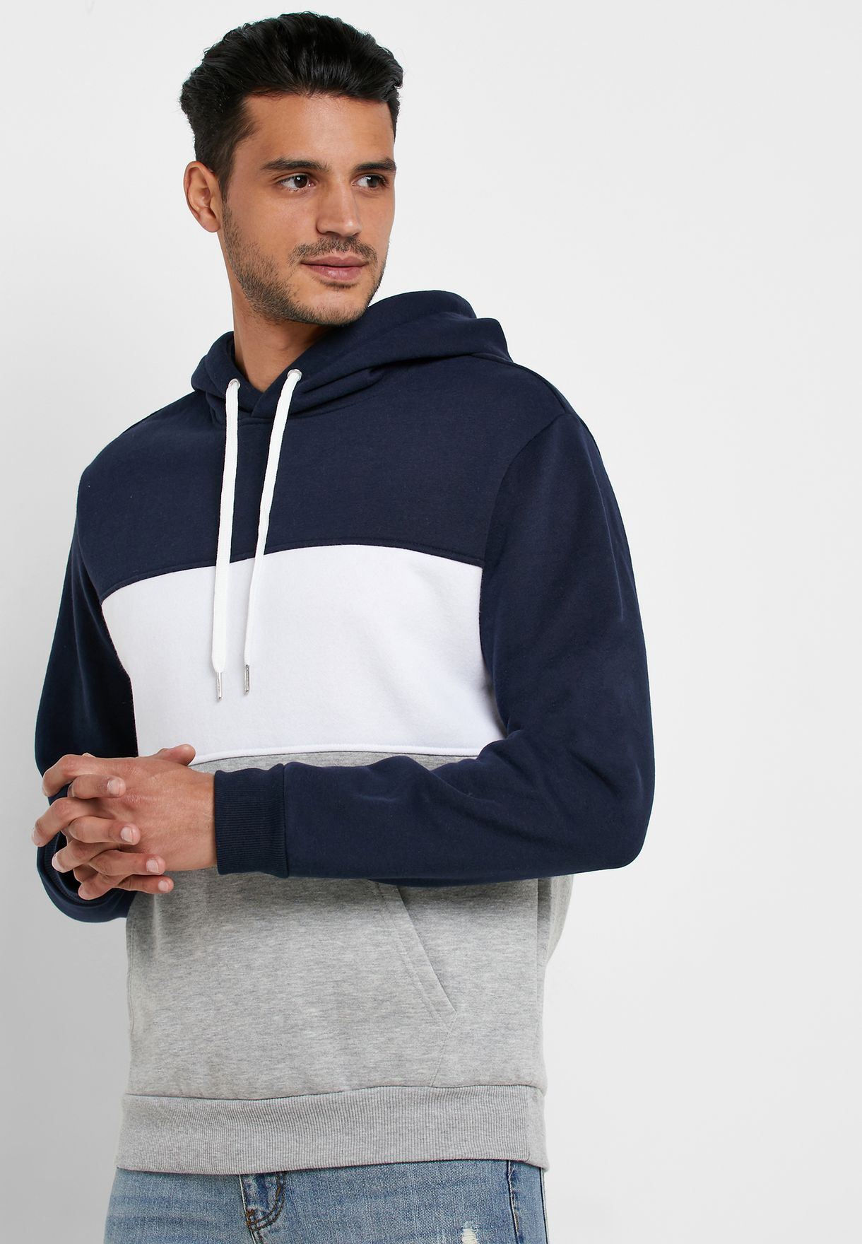 forever 21 colorblock hoodie