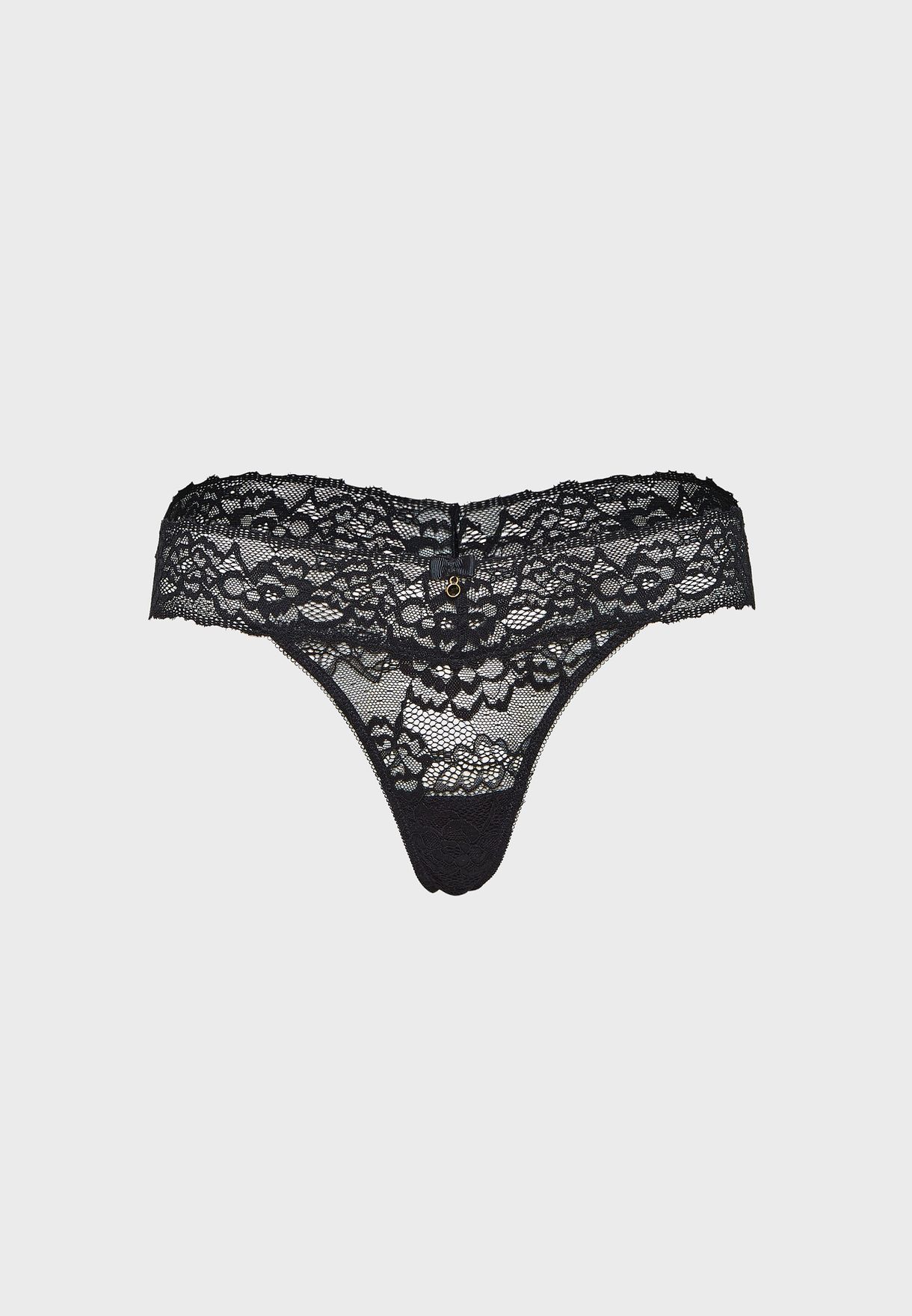 Buy Ann Summers black 3 Pack Sexy Lace Demi Thong for Women in Kuwait ...