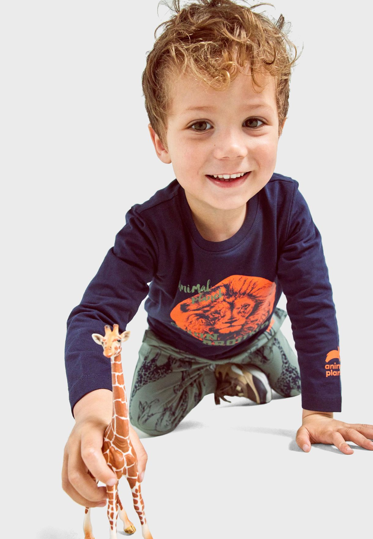 Kids Lion Print T-Shirt