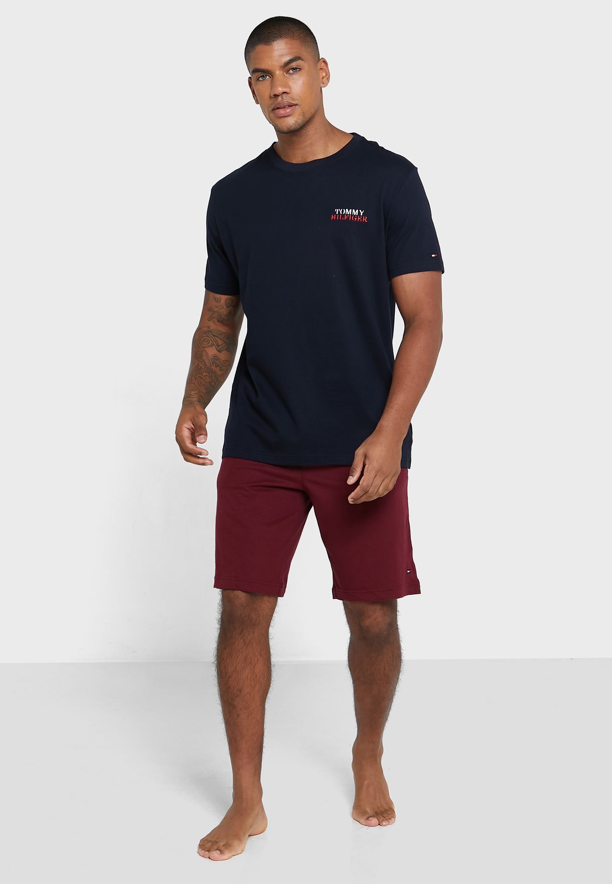 Logo Printed Pyjama Set