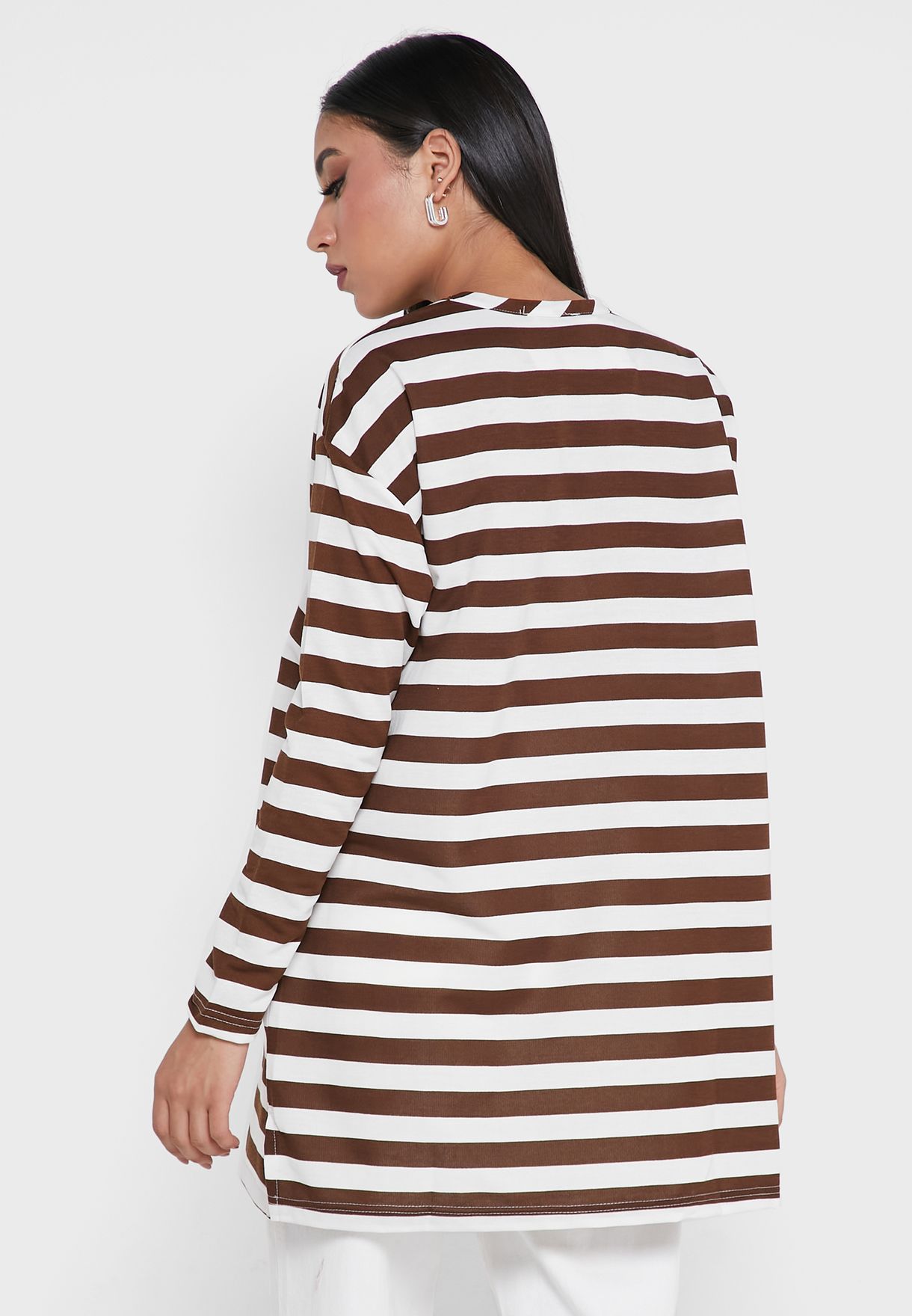 Striped Round Neck Tunic