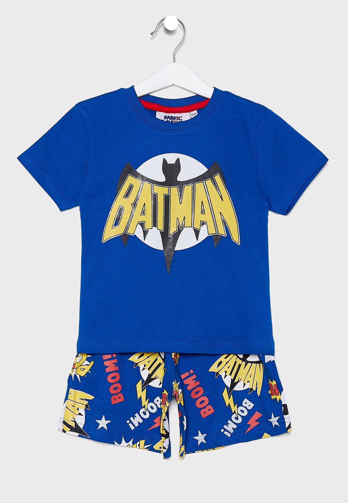 Buy Fabric Flavours Blue Kids Batman T Shirt Shorts Pyjama Set For Kids In Mena Worldwide Ffbm