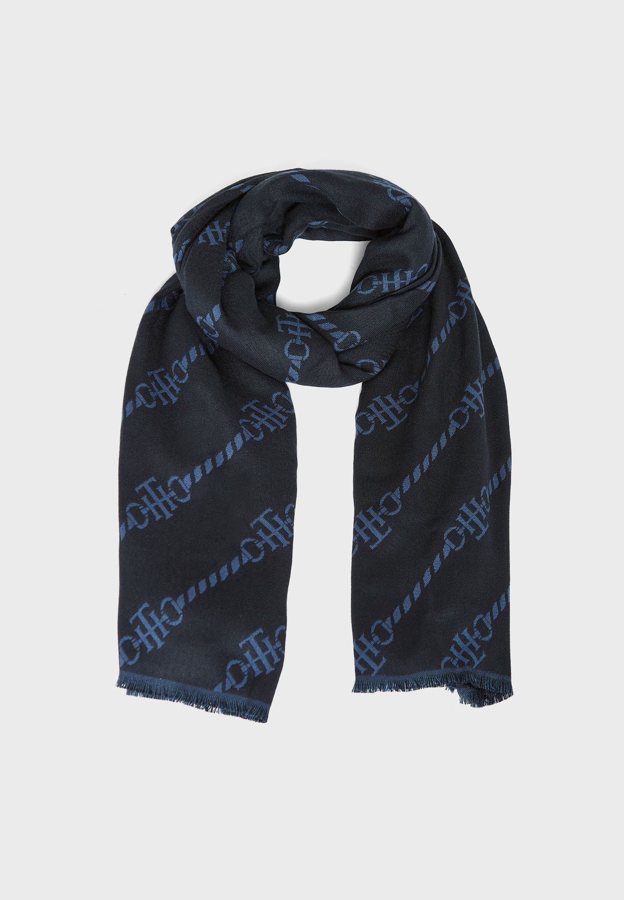 Buy Tommy Hilfiger blue Club Logo Scarf for Women in Muscat, Salalah
