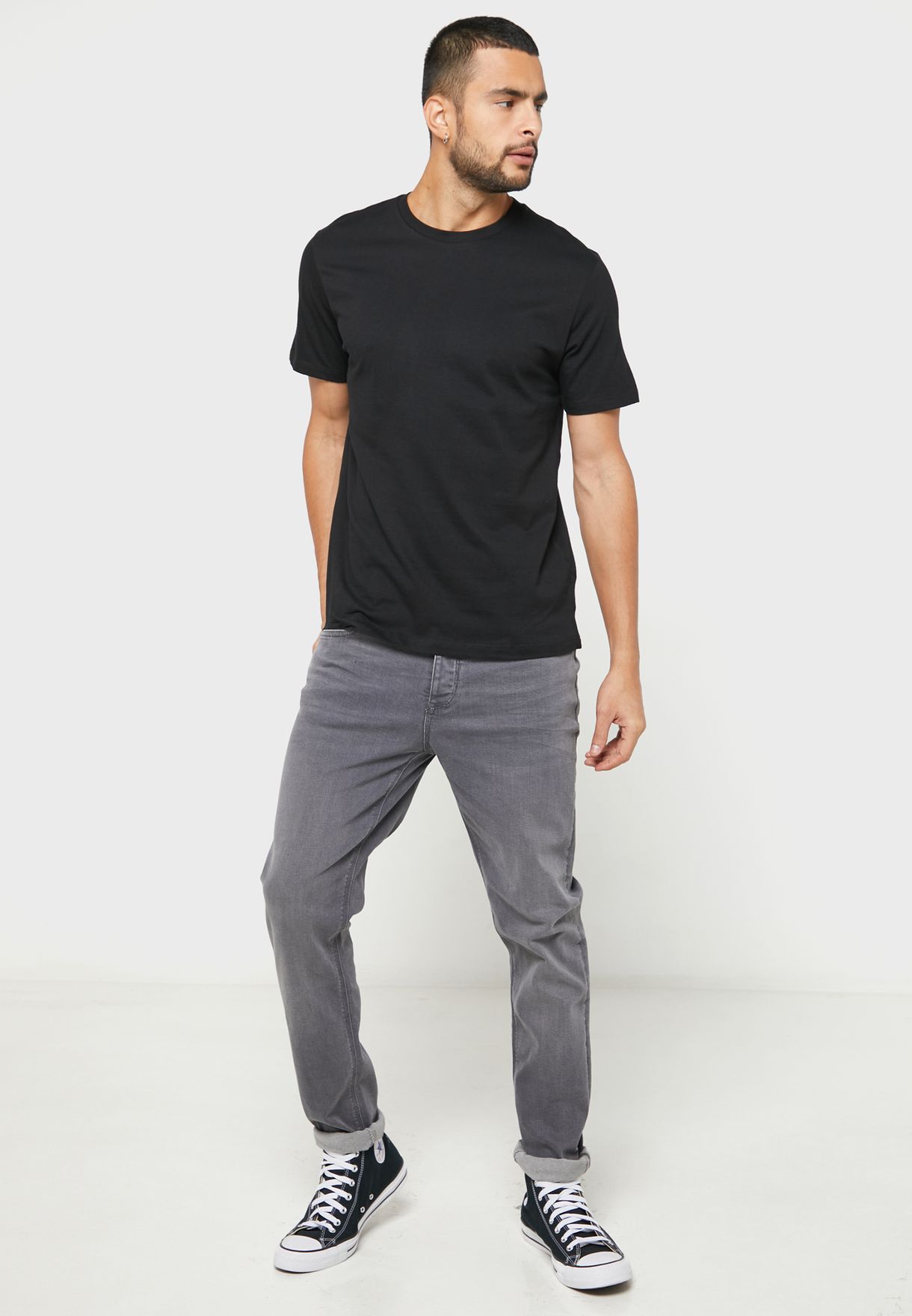 5 Pack Assorted Crew Neck T-Shirt