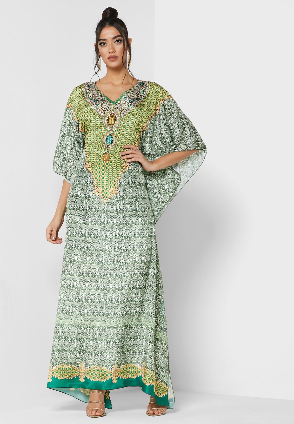 Buy Arabian Closet prints Digital Print Oversized Kaftan for Women in ...