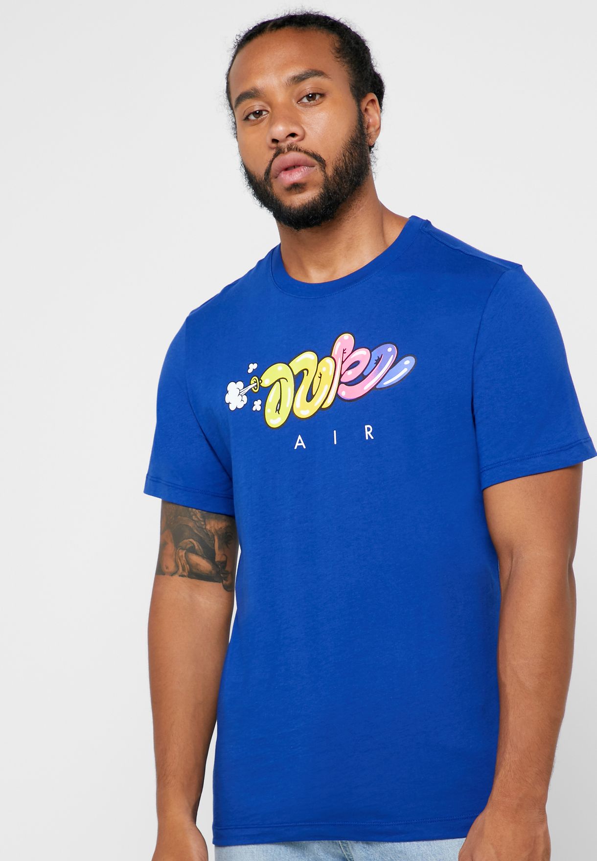 nike core t shirt blue