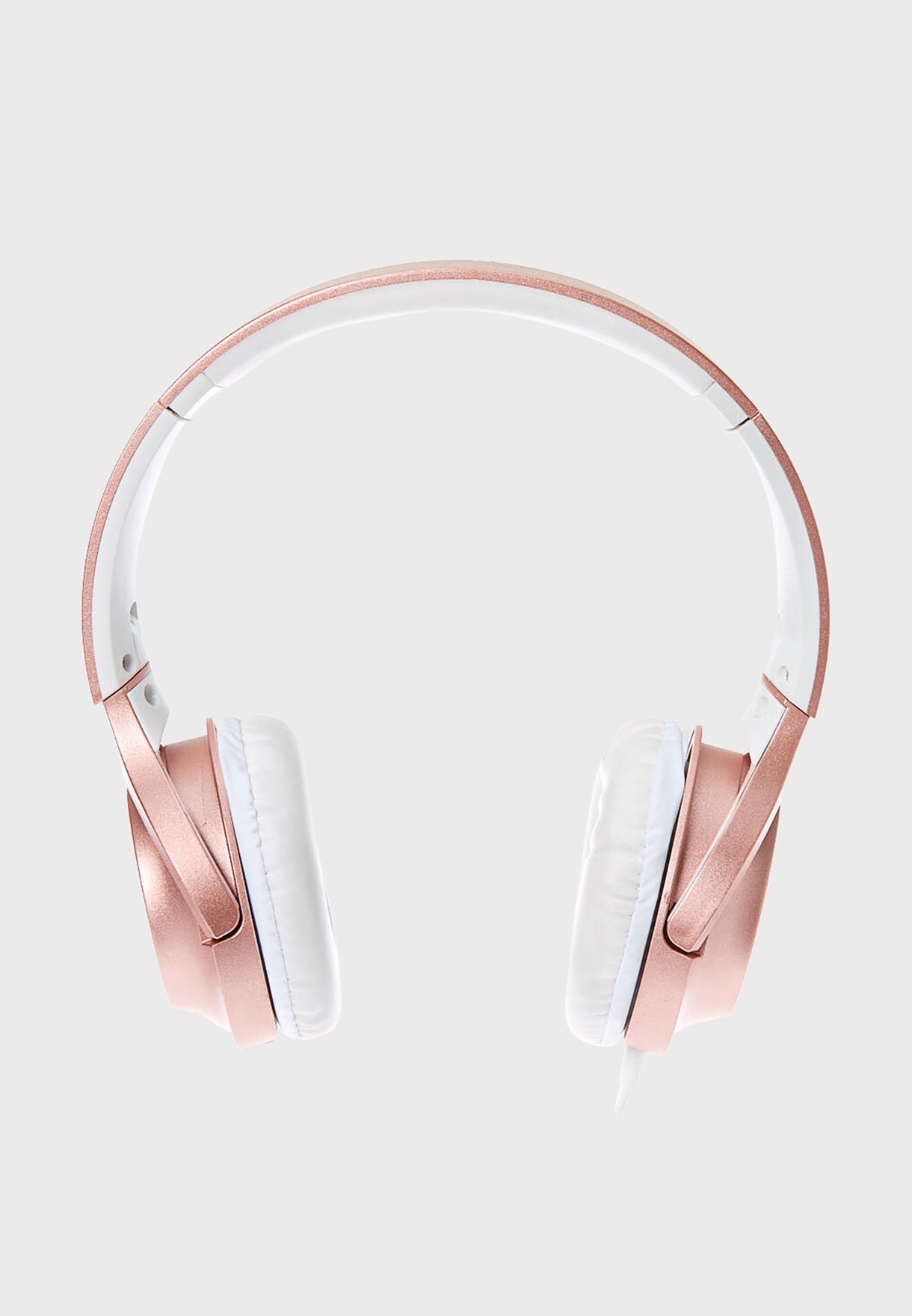 Metallic Rose Gold Headphones