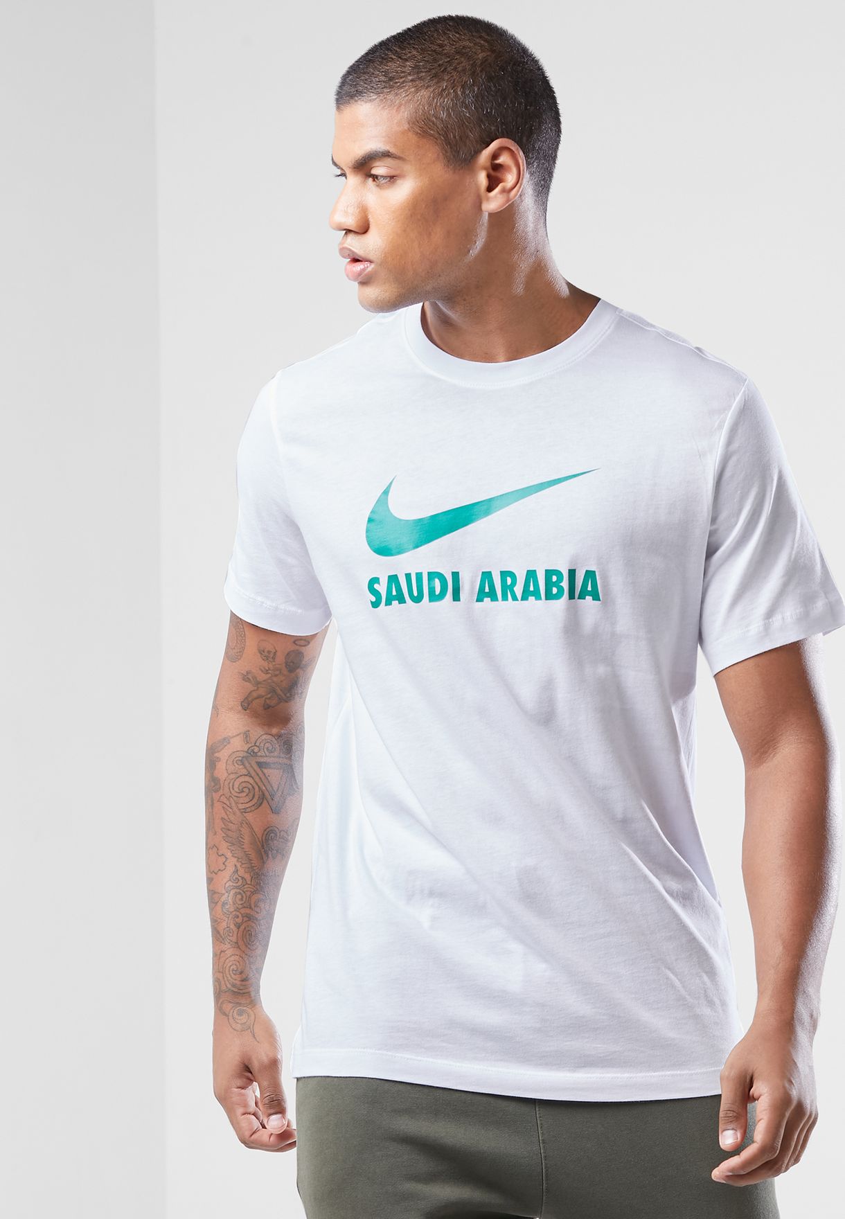 Saudi Arabia Swoosh English T-Shirt