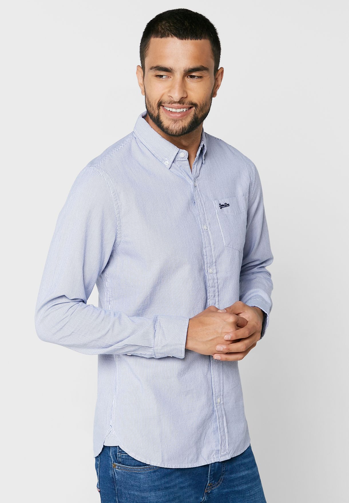 superdry stripe shirt