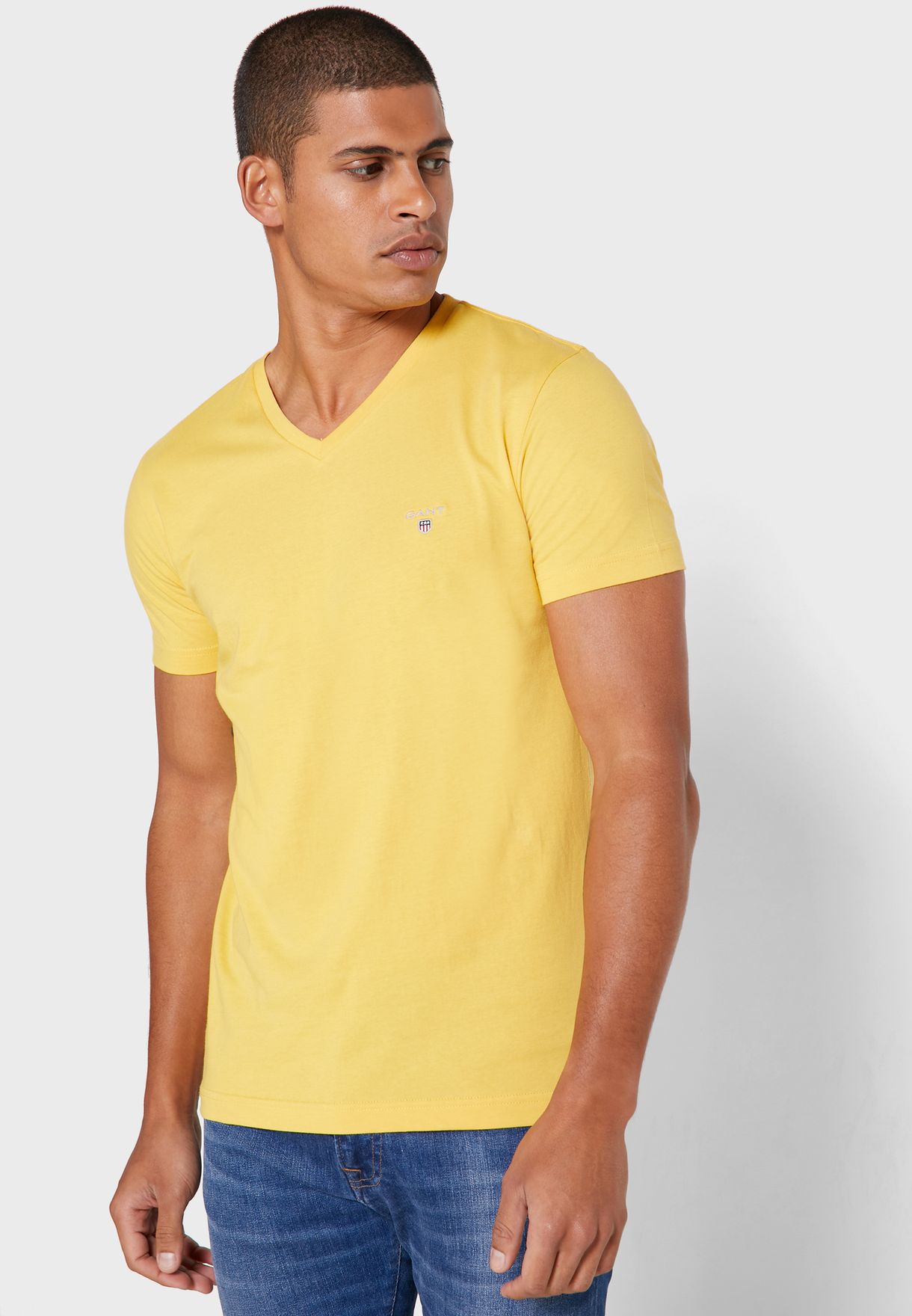 polo slim fit v neck t shirt