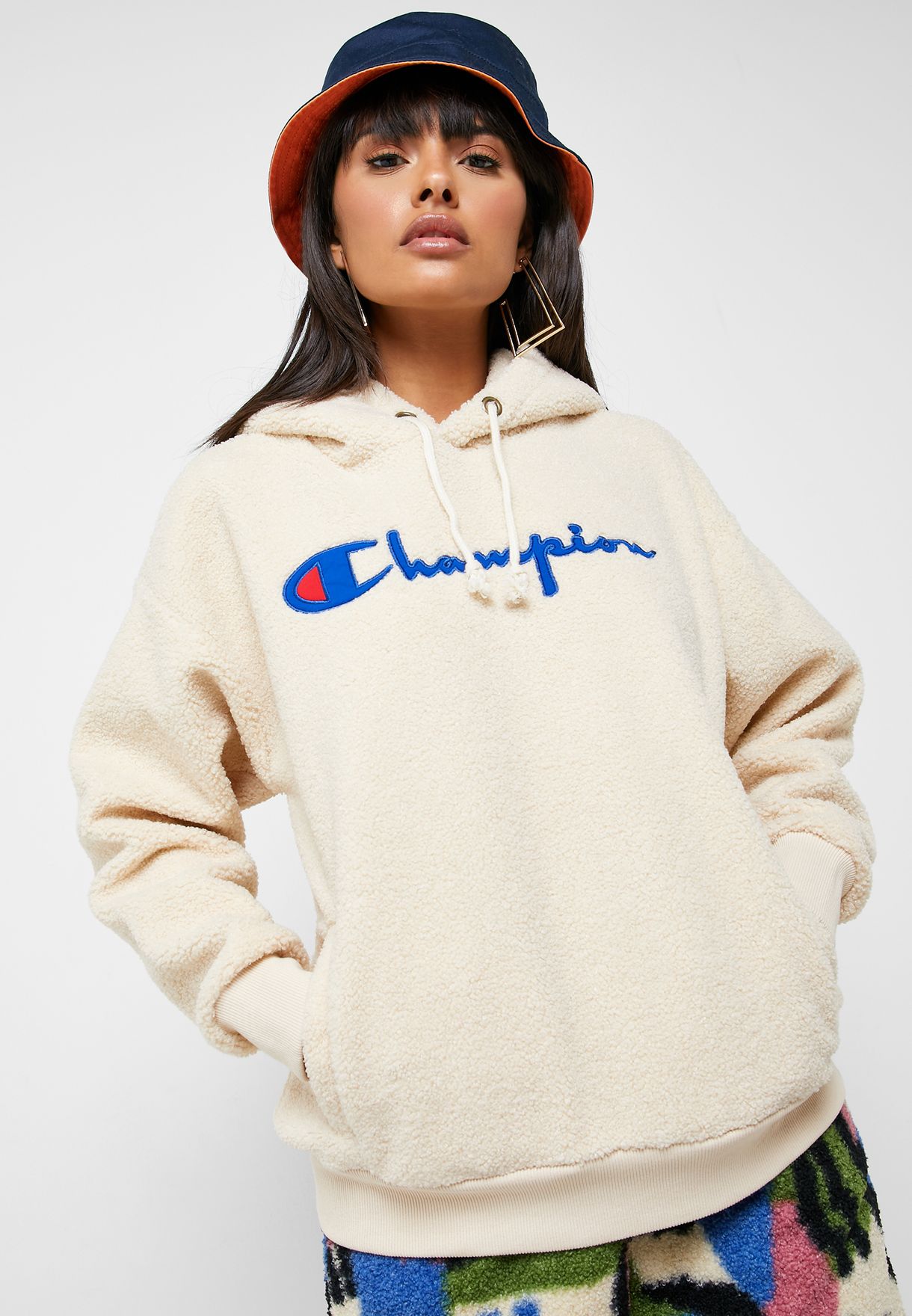 white champion hoodie womens