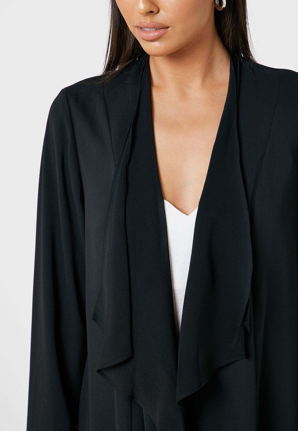 Buy Wallis black Longline Duster Jacket for Women in MENA, Worldwide