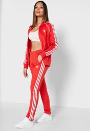 adidas superstar red track pants