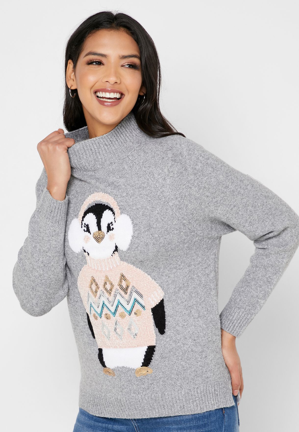 penguin sweater womens