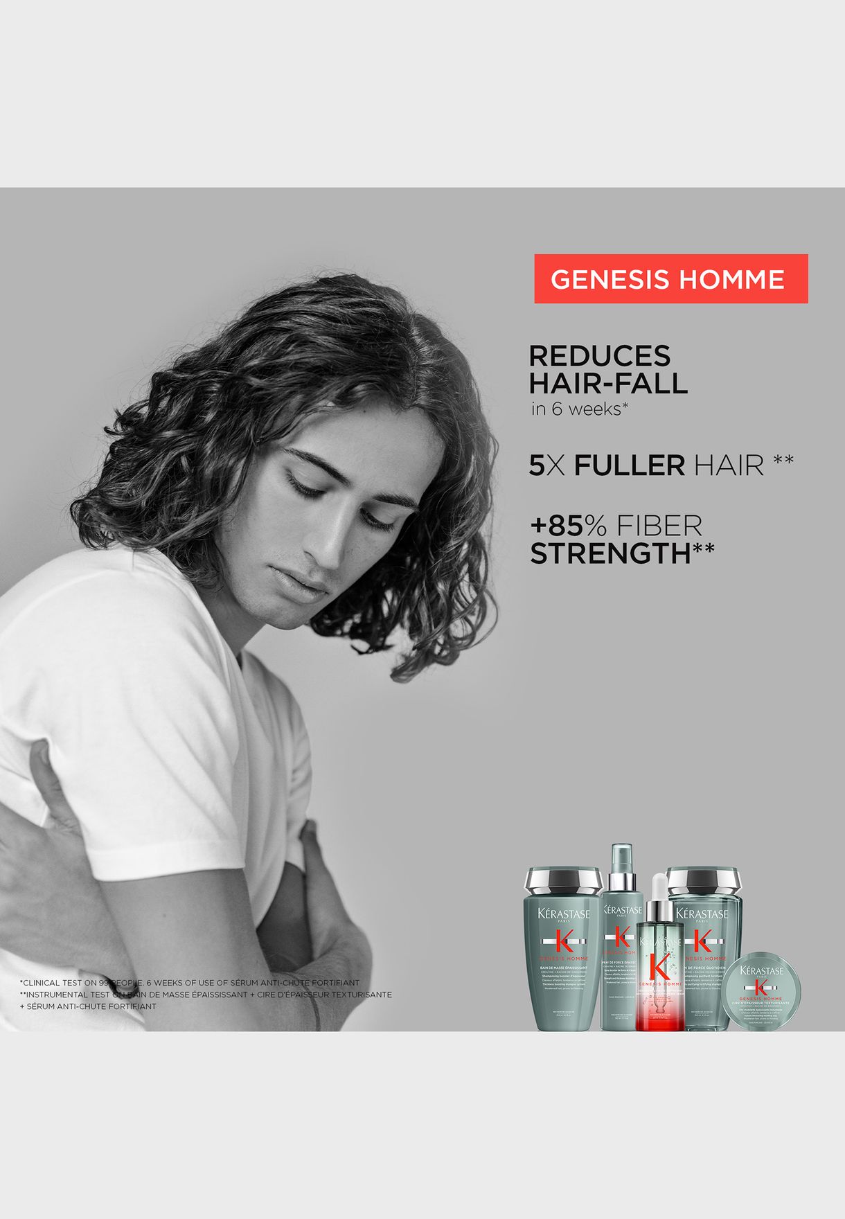 Genesis Homme Thickening Shampoo for Weakened Hair, 250ml
