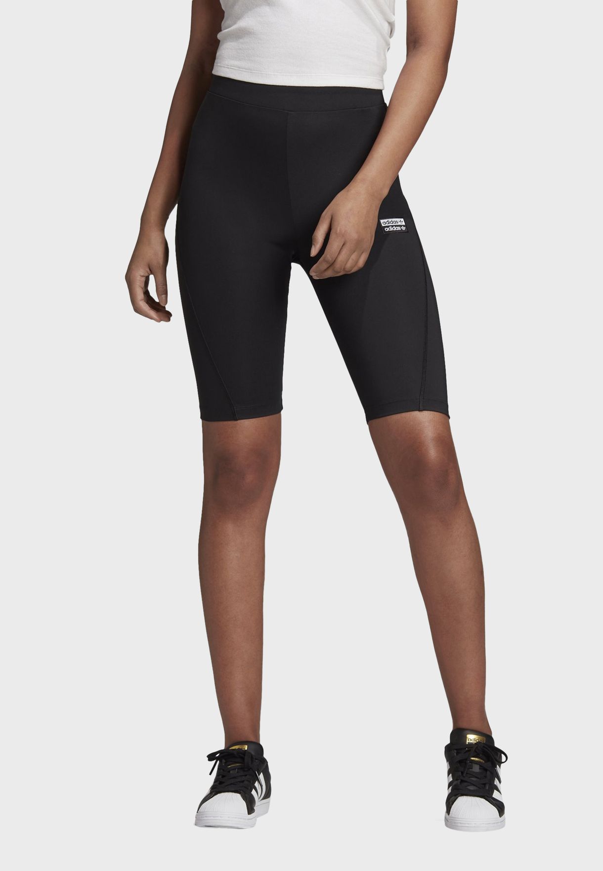 womens black adidas cycling shorts