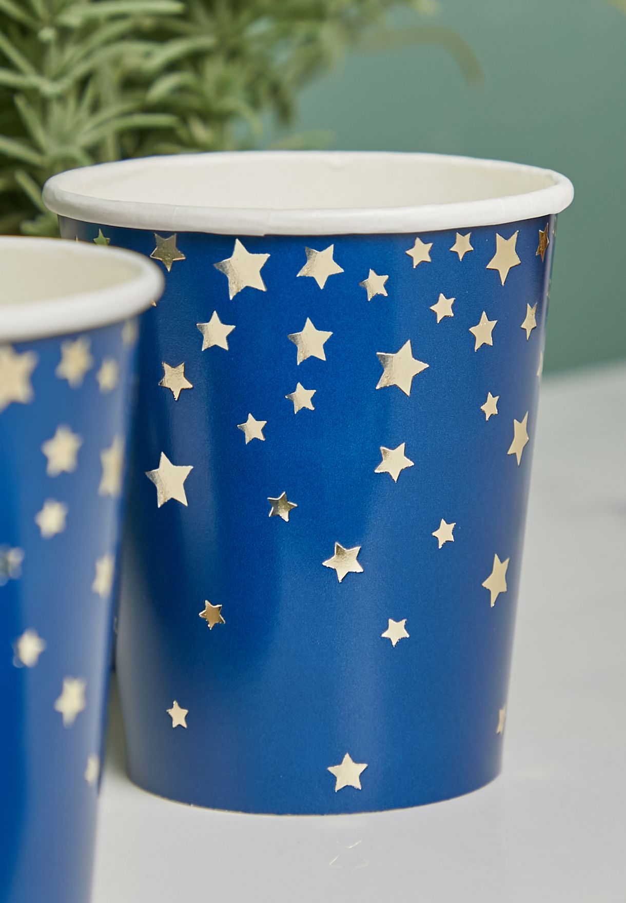 8 Pack Blue Star Cups