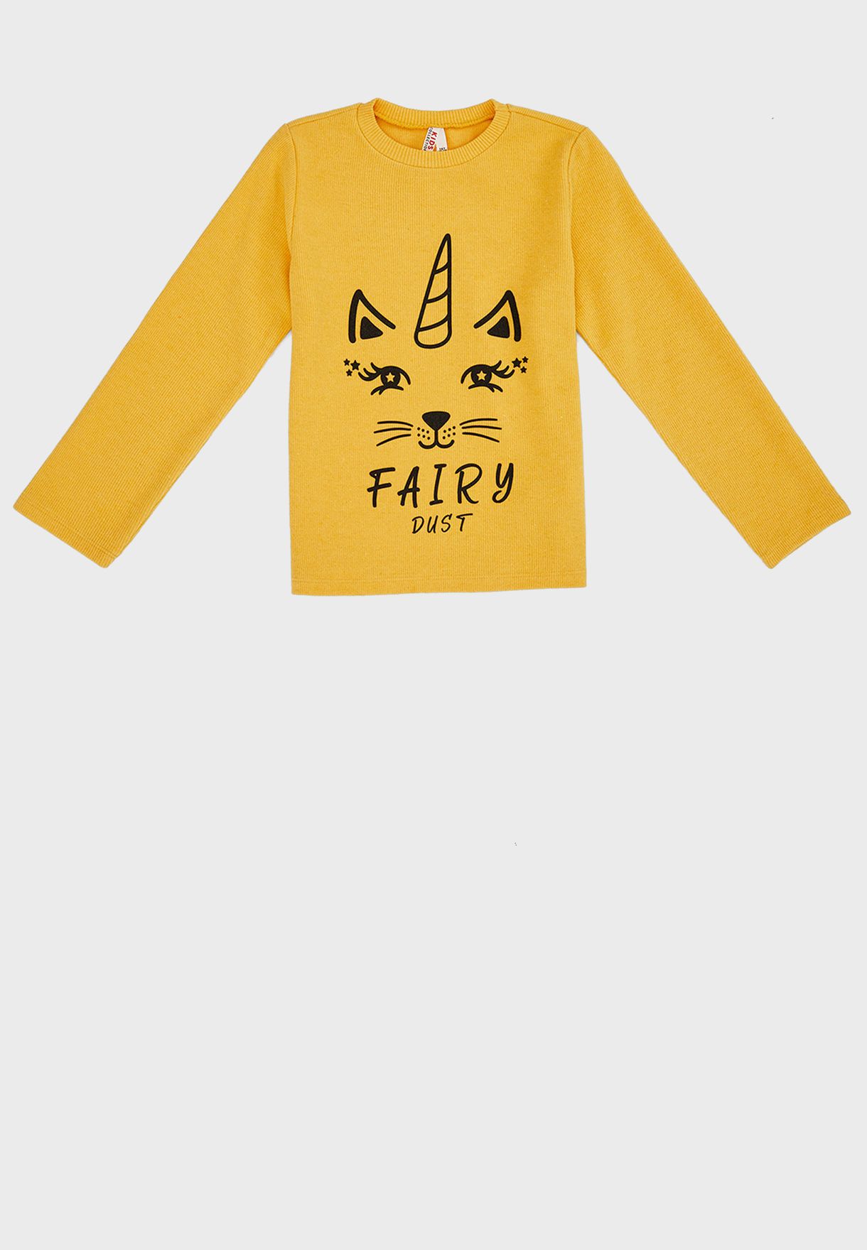 yellow graphic sweatshirt