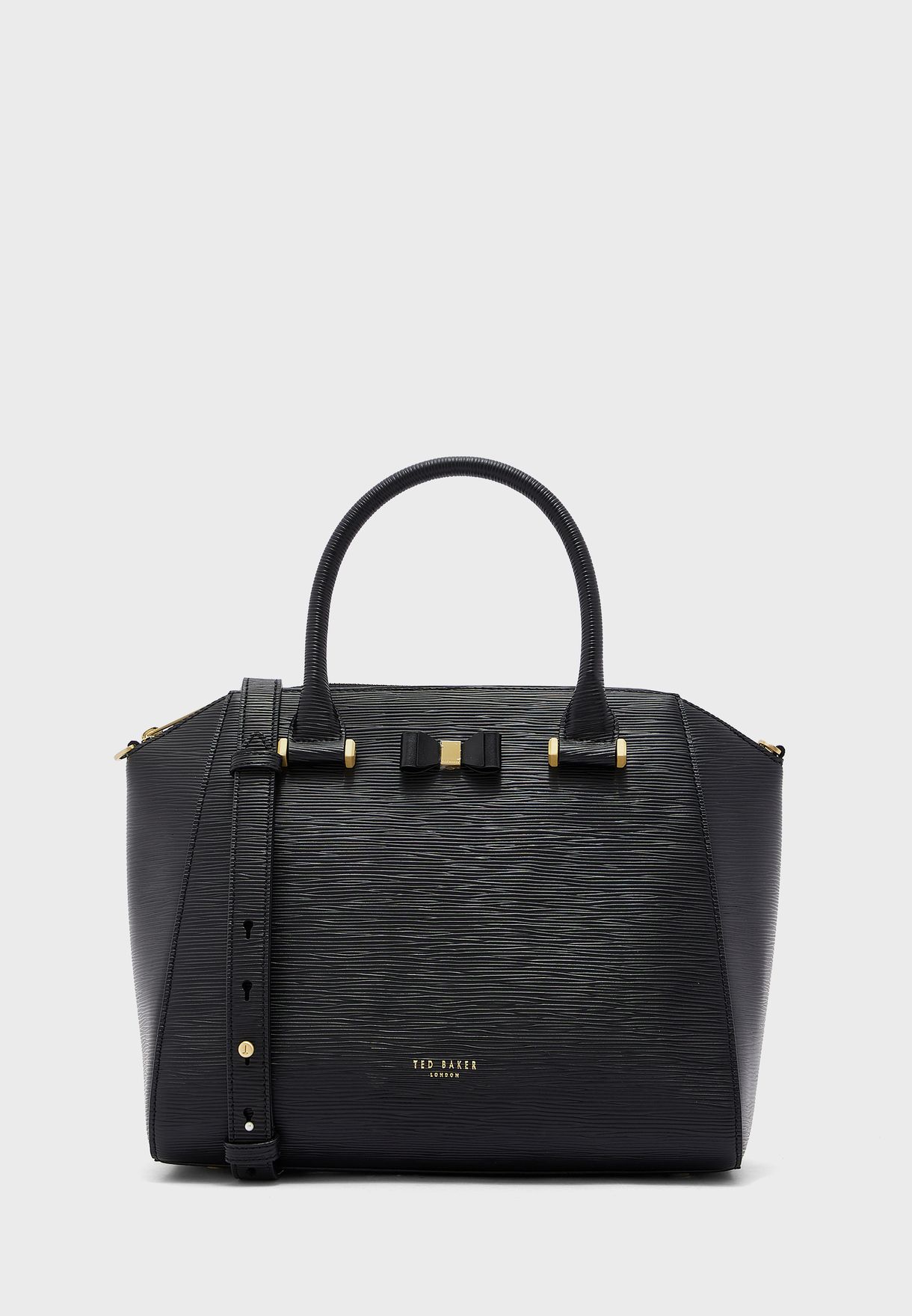 ted baker daryyl bow leather tote bag