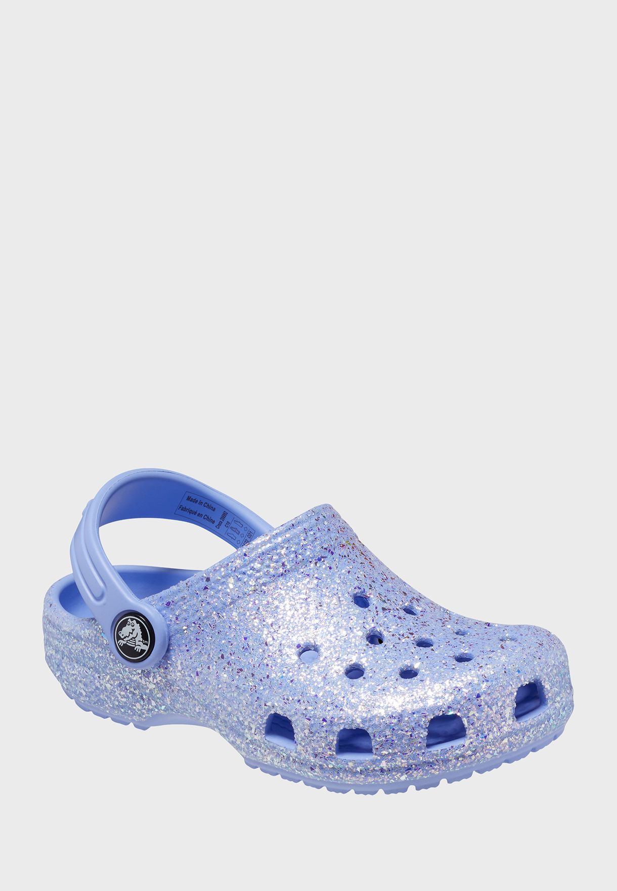 Buy Crocs blue Kids Classic Glitter Clog Sandals for Kids in Riyadh, Jeddah