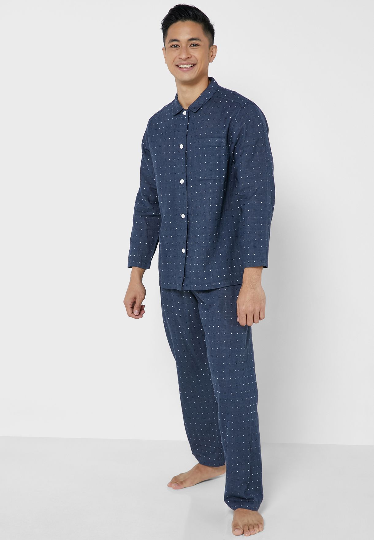 Dot Print Pyjama Set