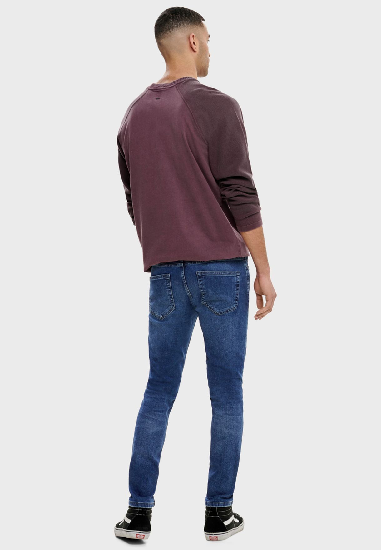 only and sons warp skinny jeans