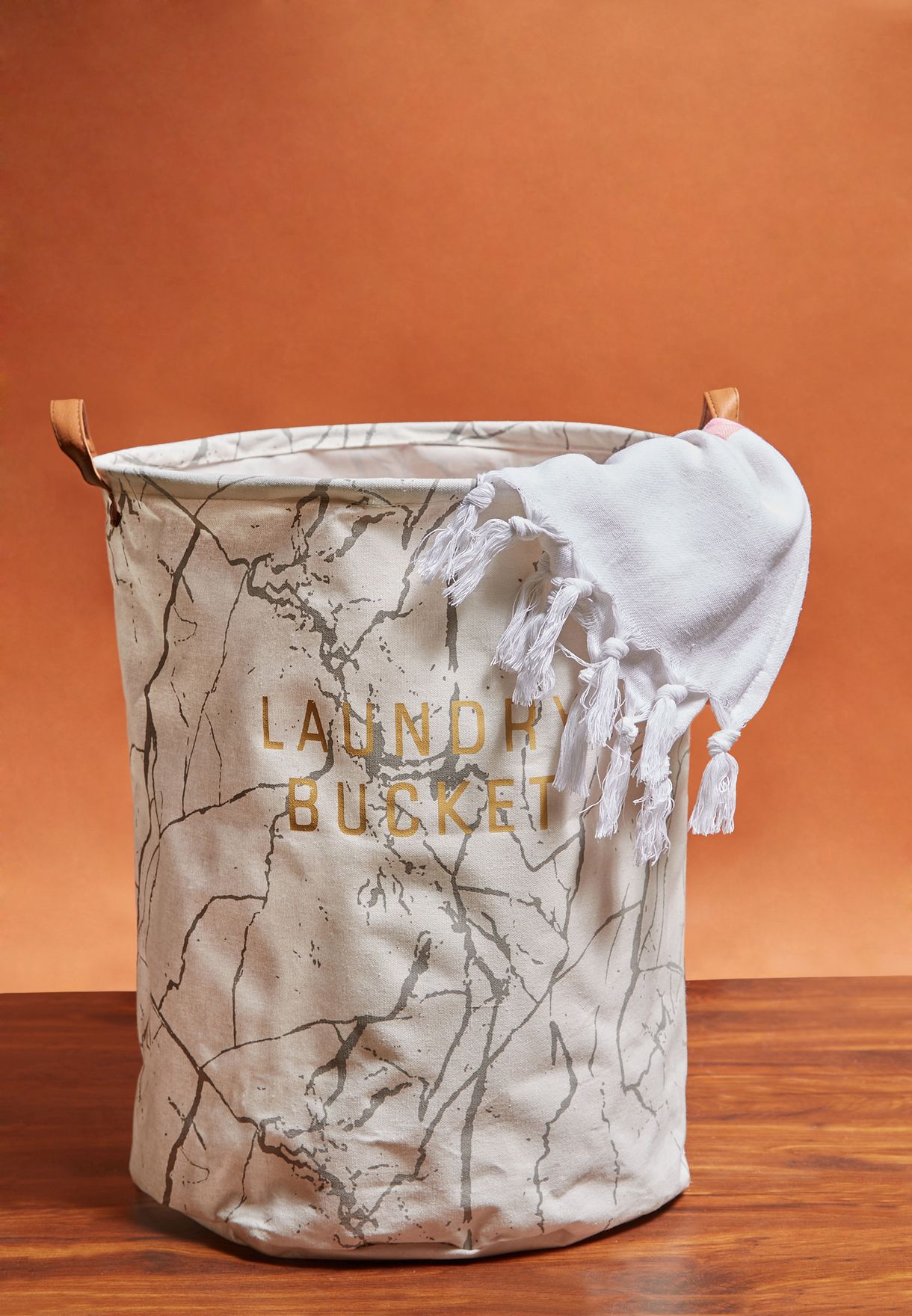Marble Laundry Basket