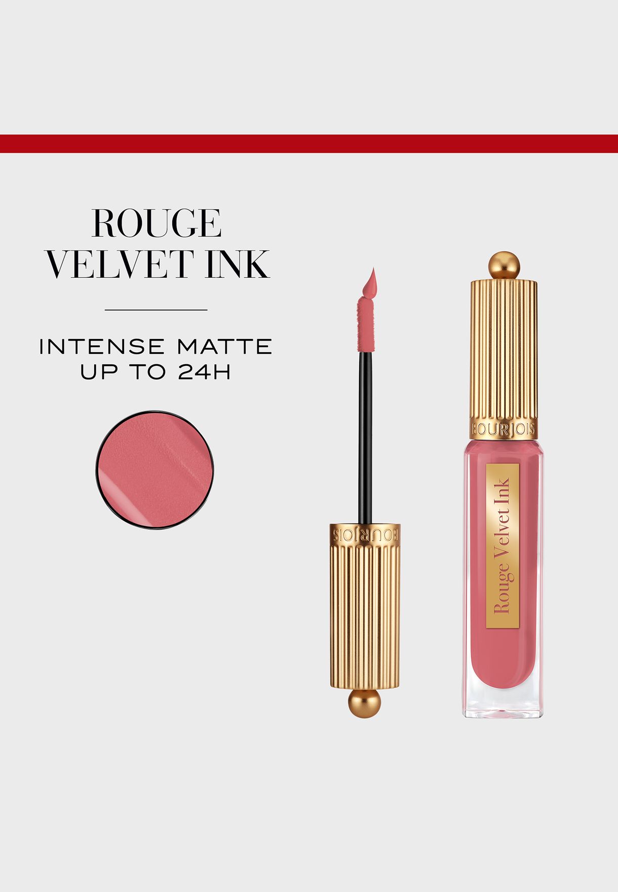 Rouge Velvet Ink Matte Liquid Lipstick 03 Rose me