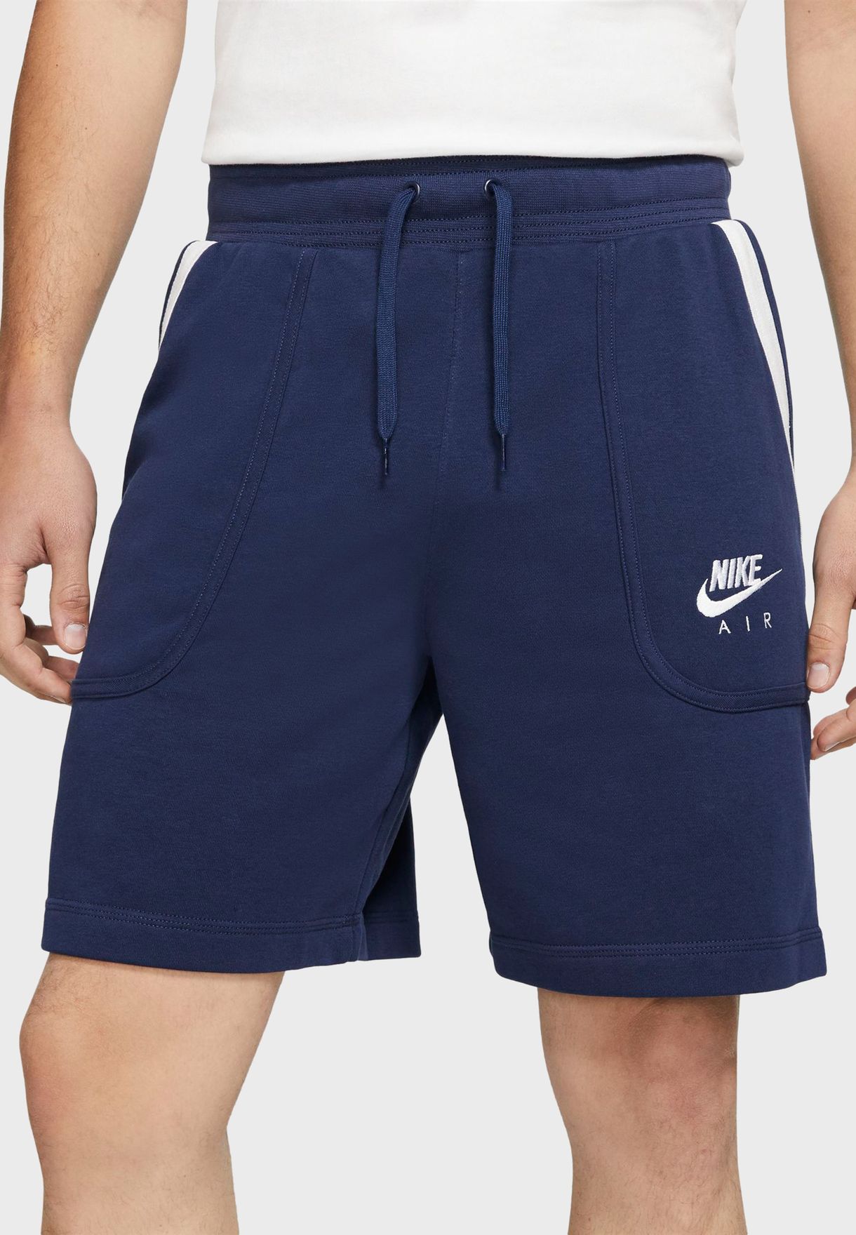 Buy Nike blue NSW Air Fleece Shorts for Men in MENA, Worldwide