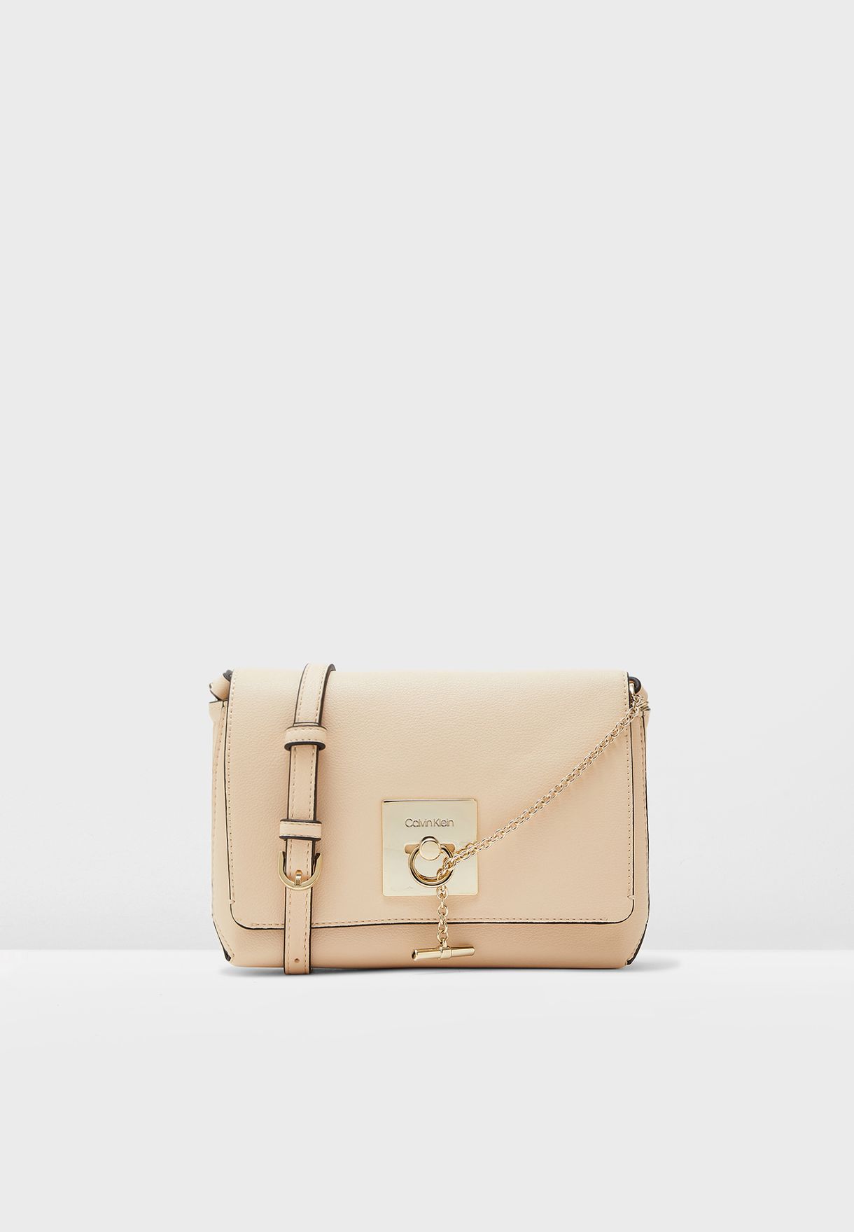 calvin klein lock flap crossbody