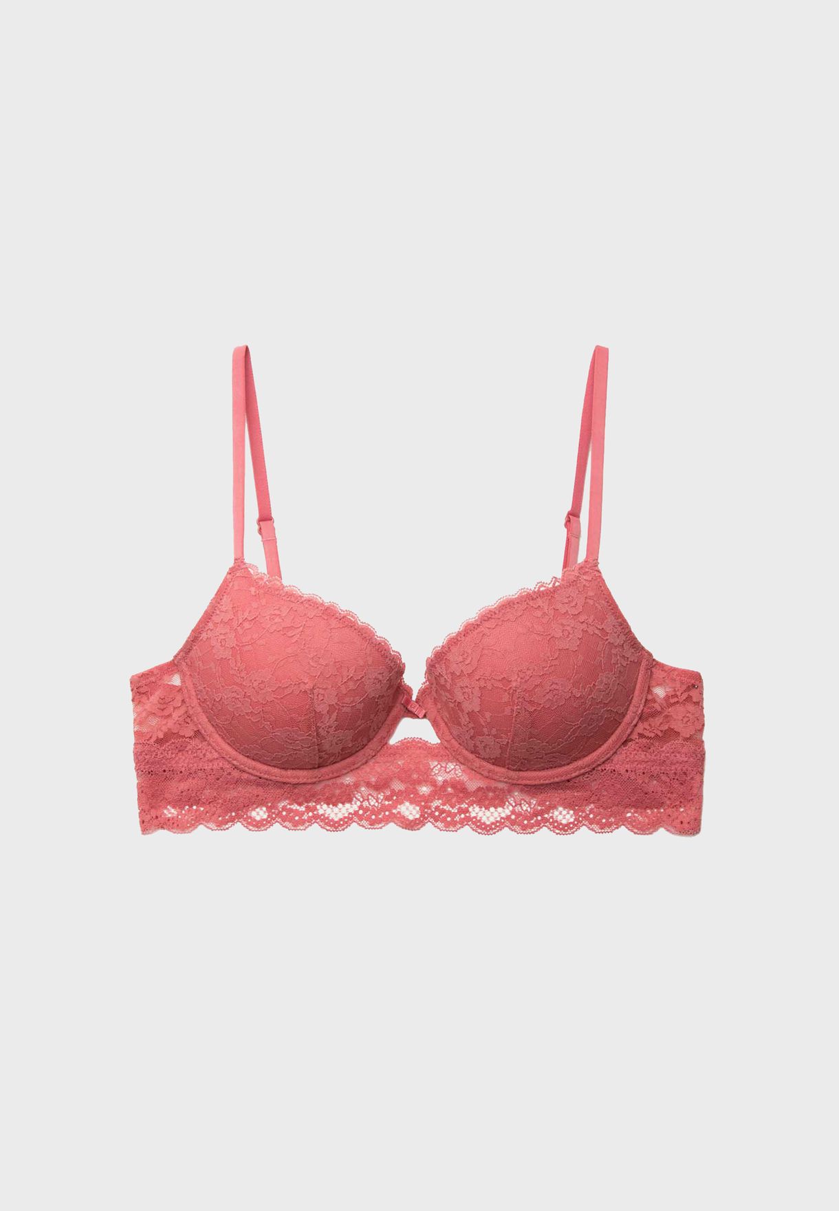 Buy Women'secret pink Lace Detail Padded Bra for Women in Riyadh, Jeddah