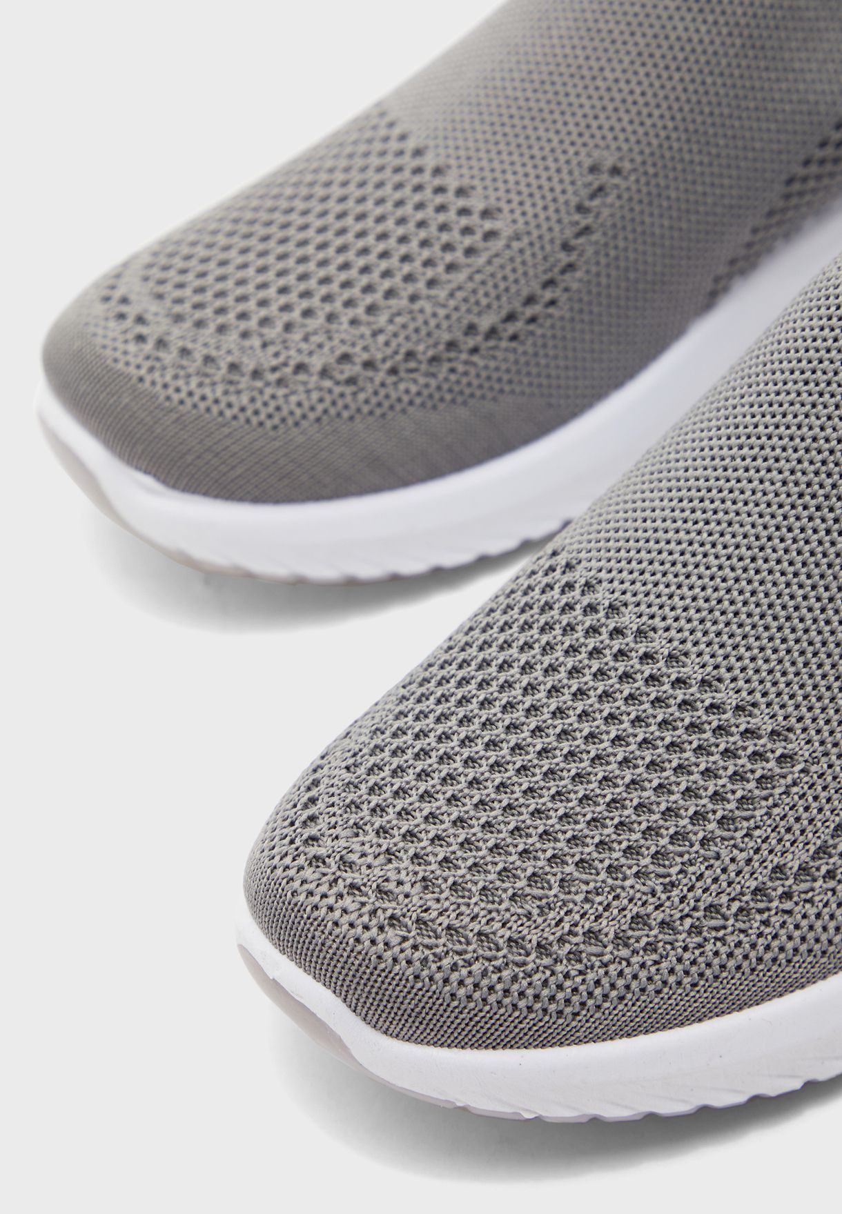 Breathable Knit Pull On Comfort Sneakers