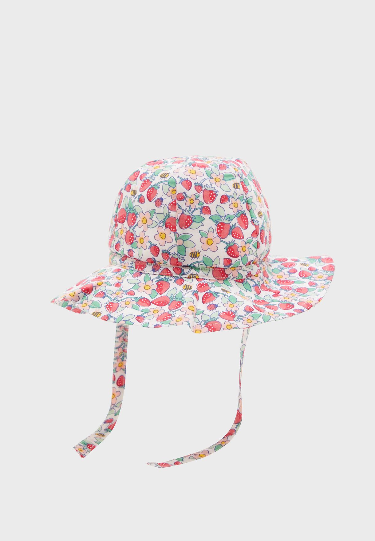 Buy Jojo Maman Bebe Kids Pretty Strawberry Print Floppy Sun Hat for ...