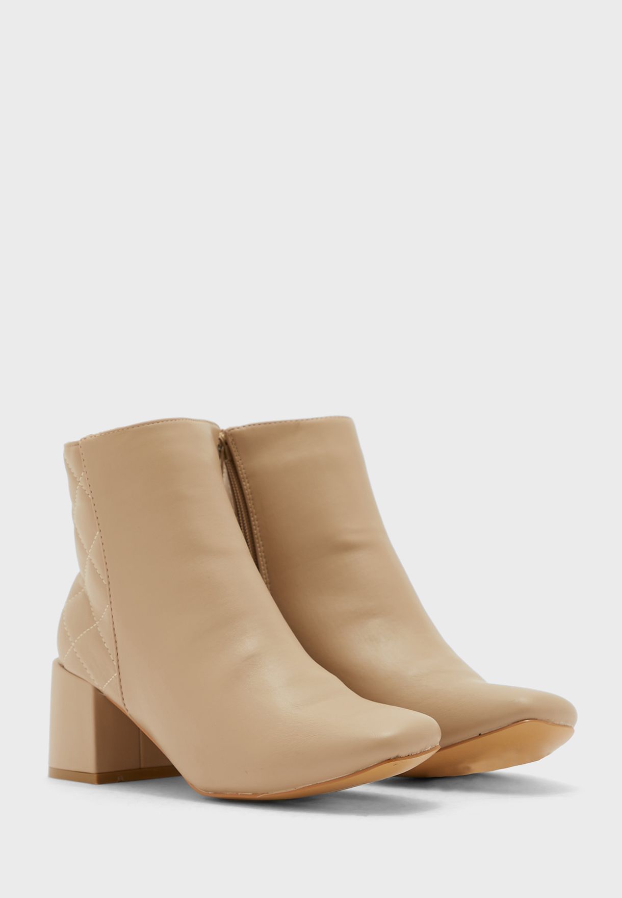 new look beige ankle boots