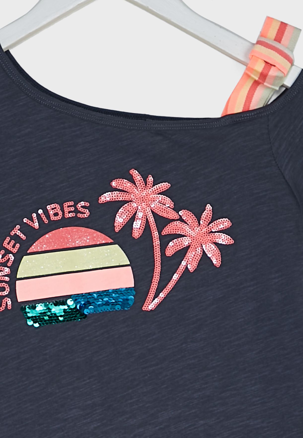 Youth Sequined Sunset Vibes Top
