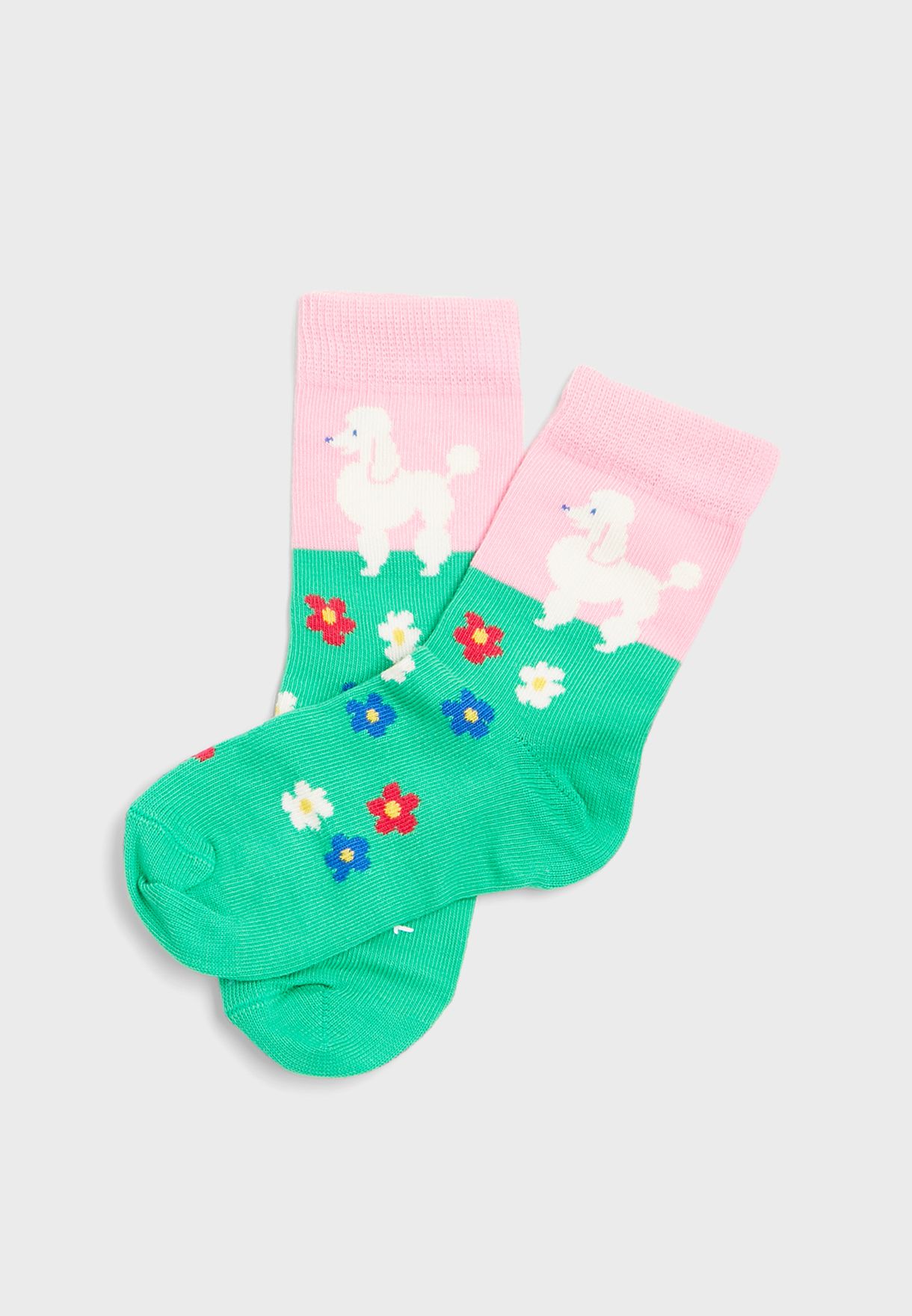 Kids 3 Pack Flower Socks Gift Set