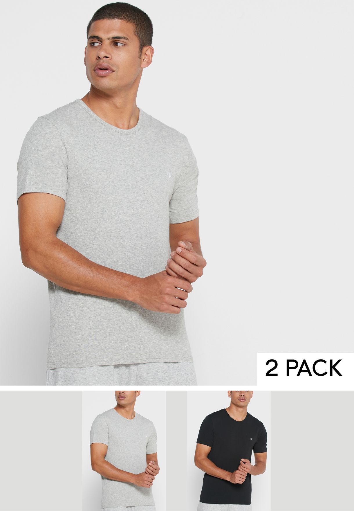 2 Pack Essential Crew Neck T-Shirt