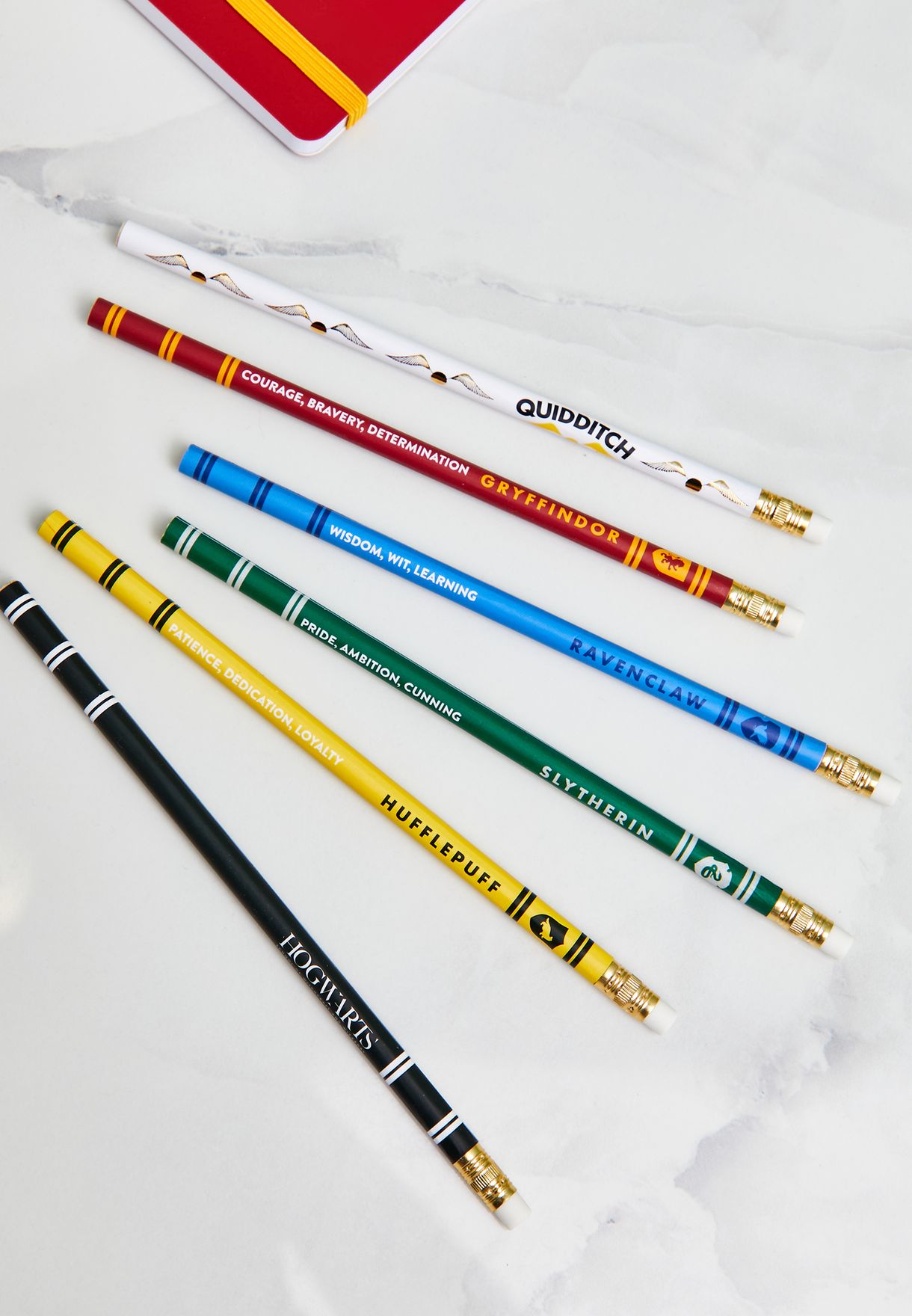 Set Of 6 Harry Potter House Pride Pencils