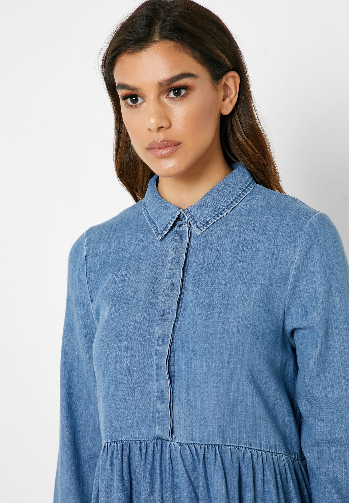 denim womens shirt dress