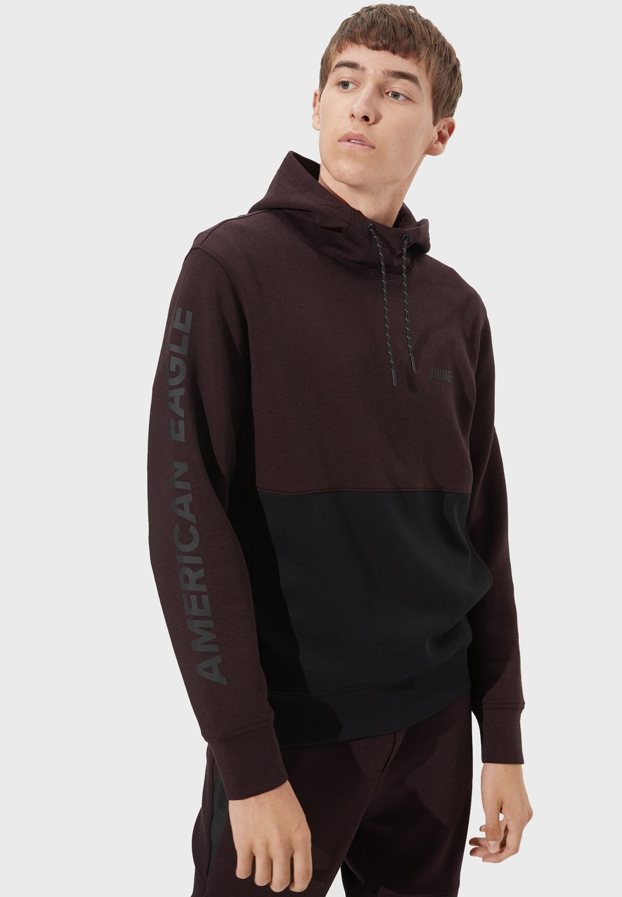 maroon american eagle hoodie