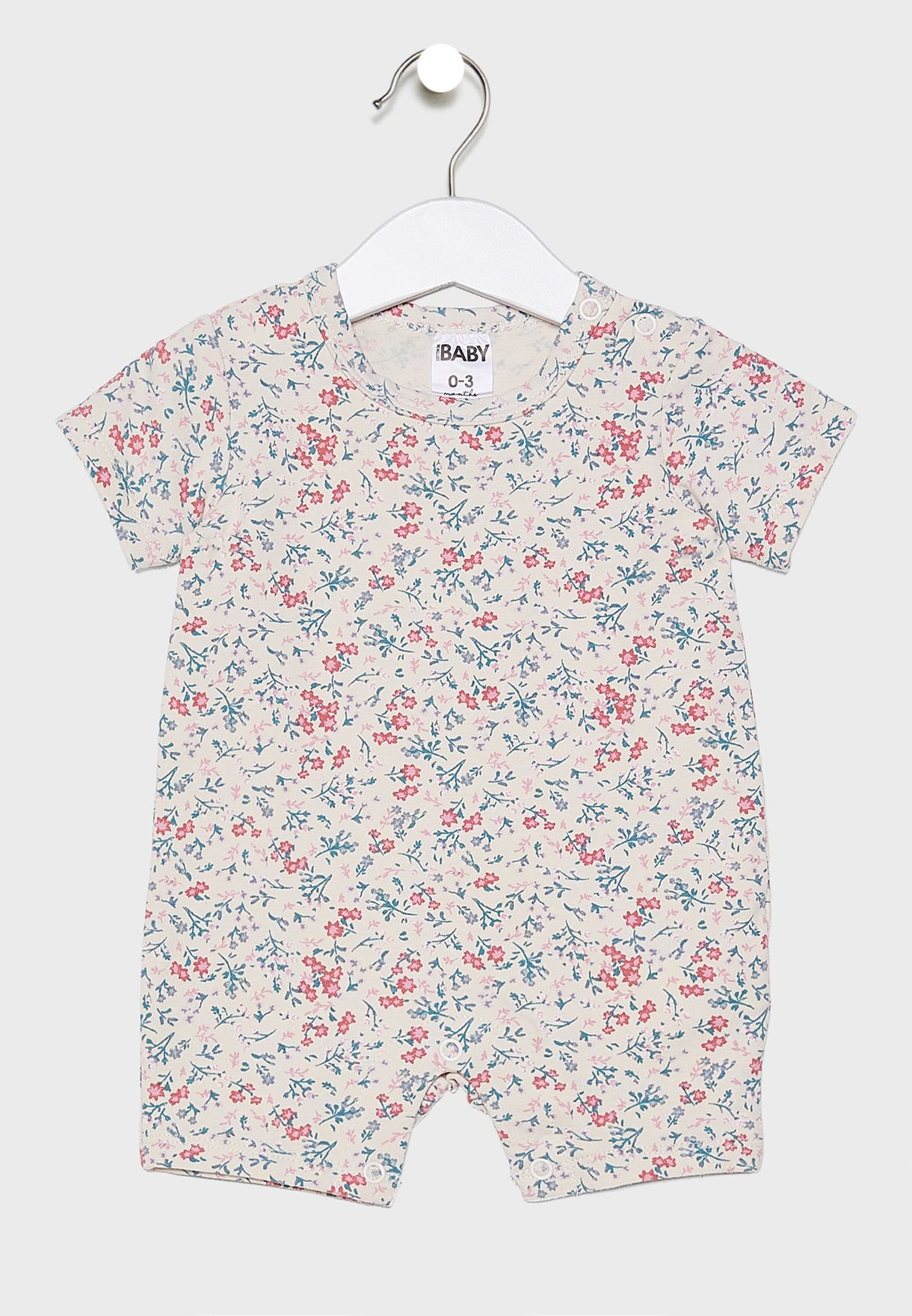 infant floral romper