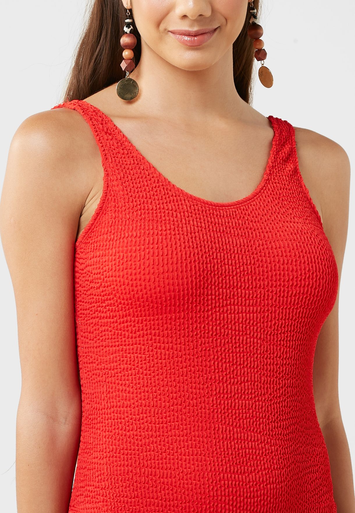 Ribbed Knitted Swimsuit