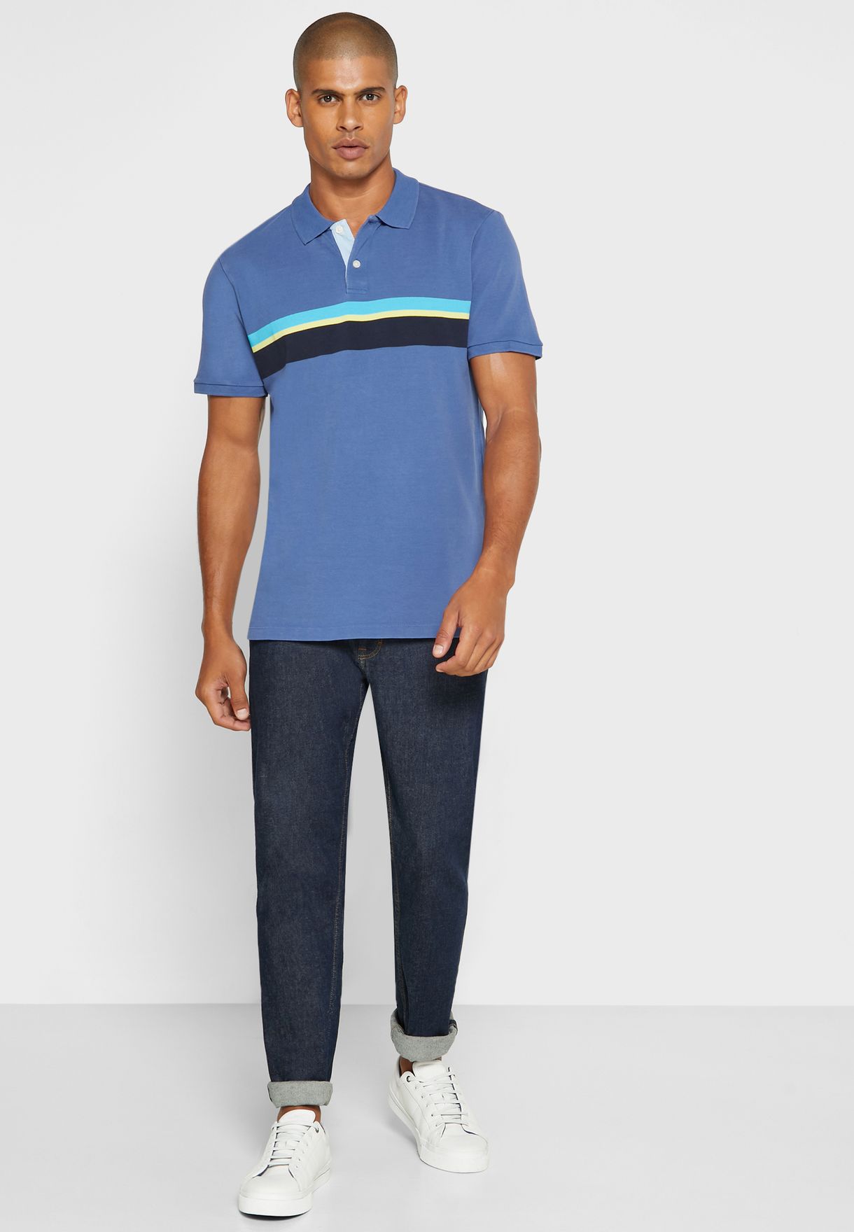 gap striped polo shirt