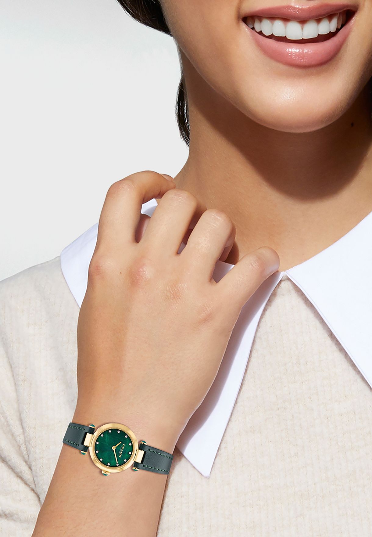 Cary Leather Strap Analog Watch