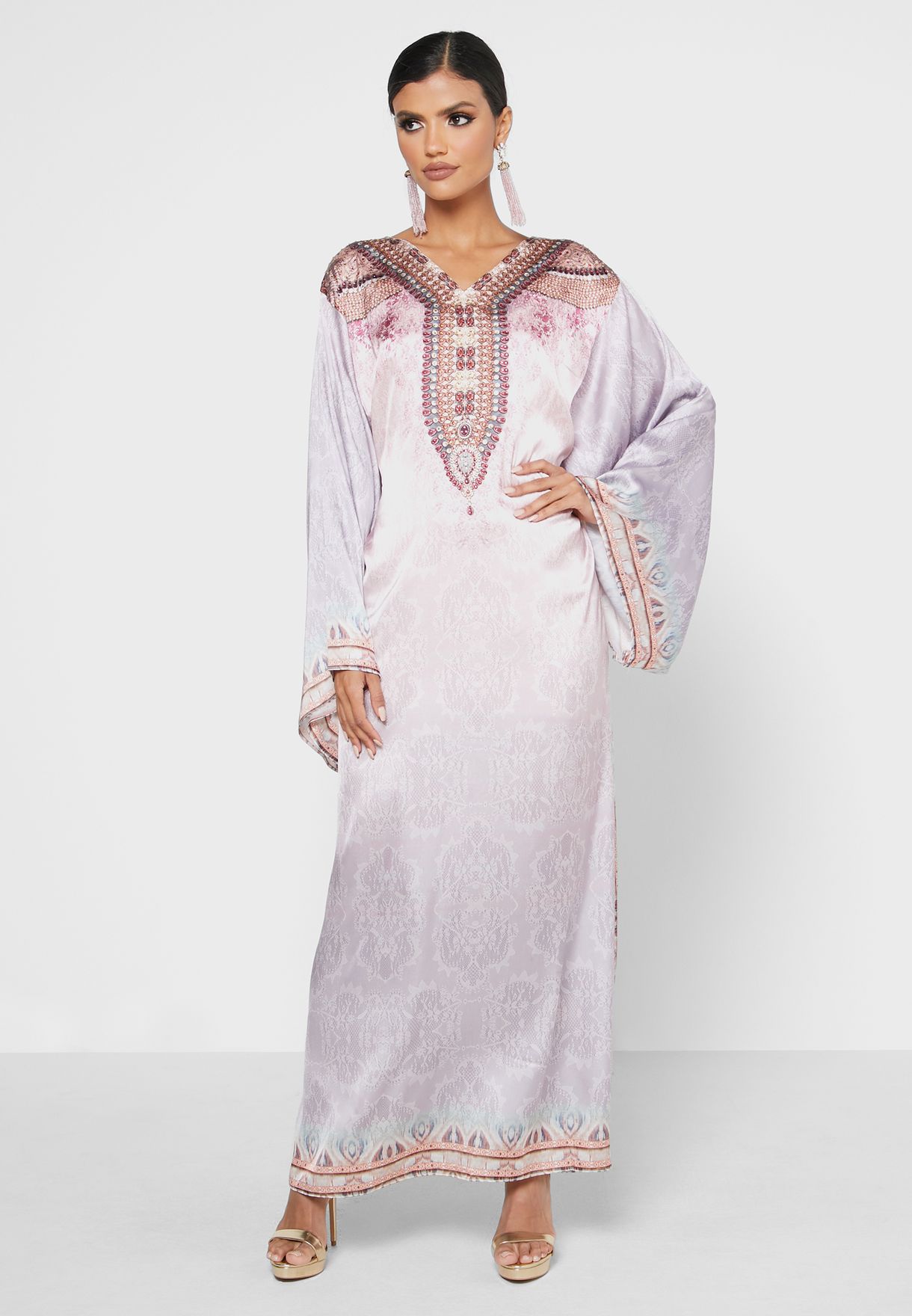 Buy Arabian Closet prints Digital Print Kaftan for Women in MENA, Worldwide