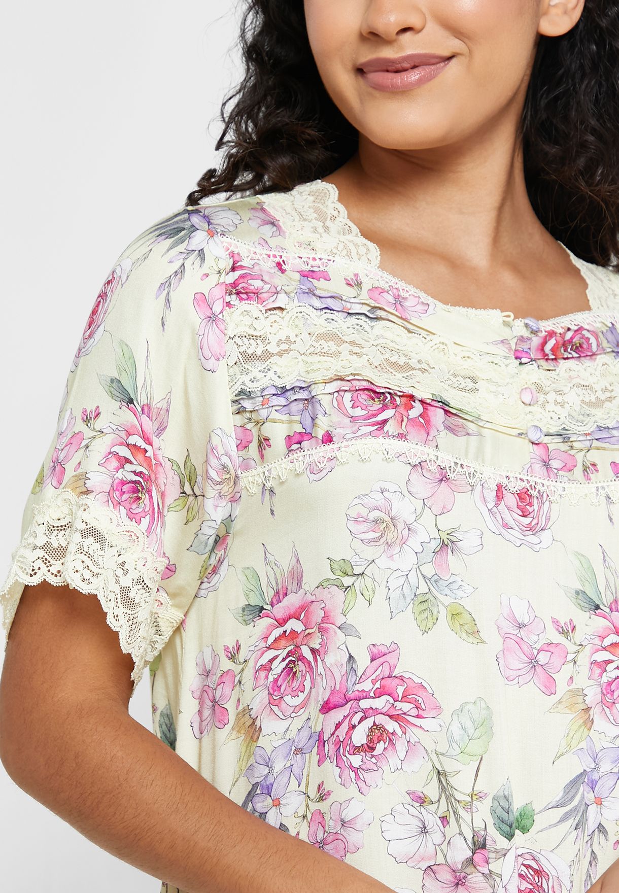 Floral Printed Nightdress