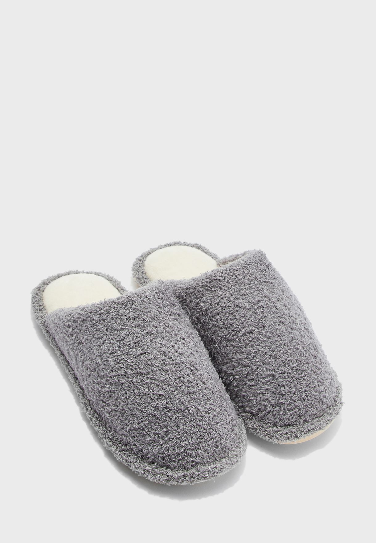 Buy Seventy Five Grey Men S Bedroom Slippers For Men In Dubai Abu Dhabi   1 Zoom Desktop 