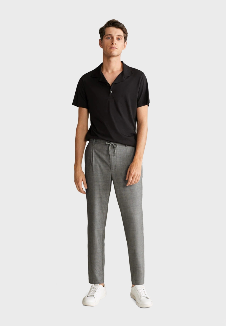 Brunello Cucinelli  SlimFit Pleated Cotton and LinenBlend Drawstring  Trousers  Blue Brunello Cucinelli