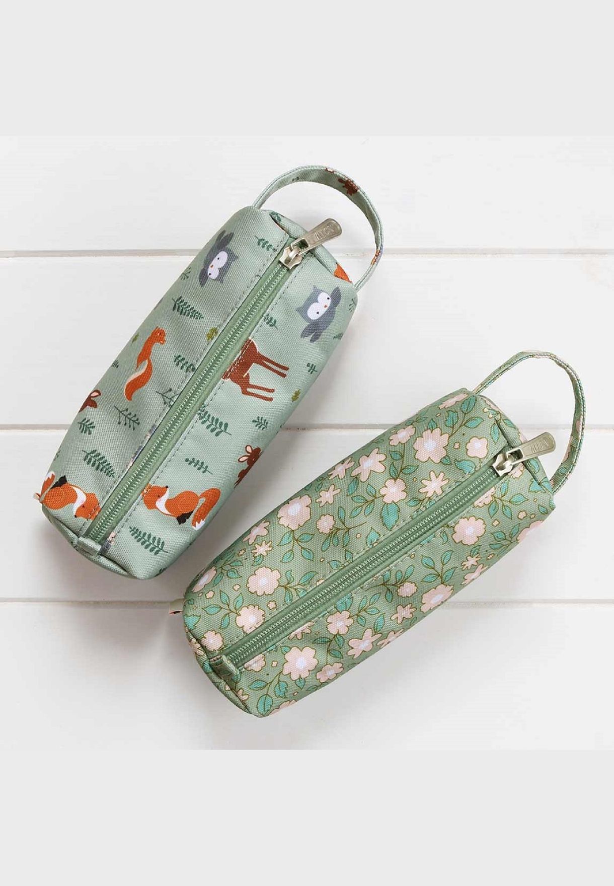 Blossoms Sage Pencil Case