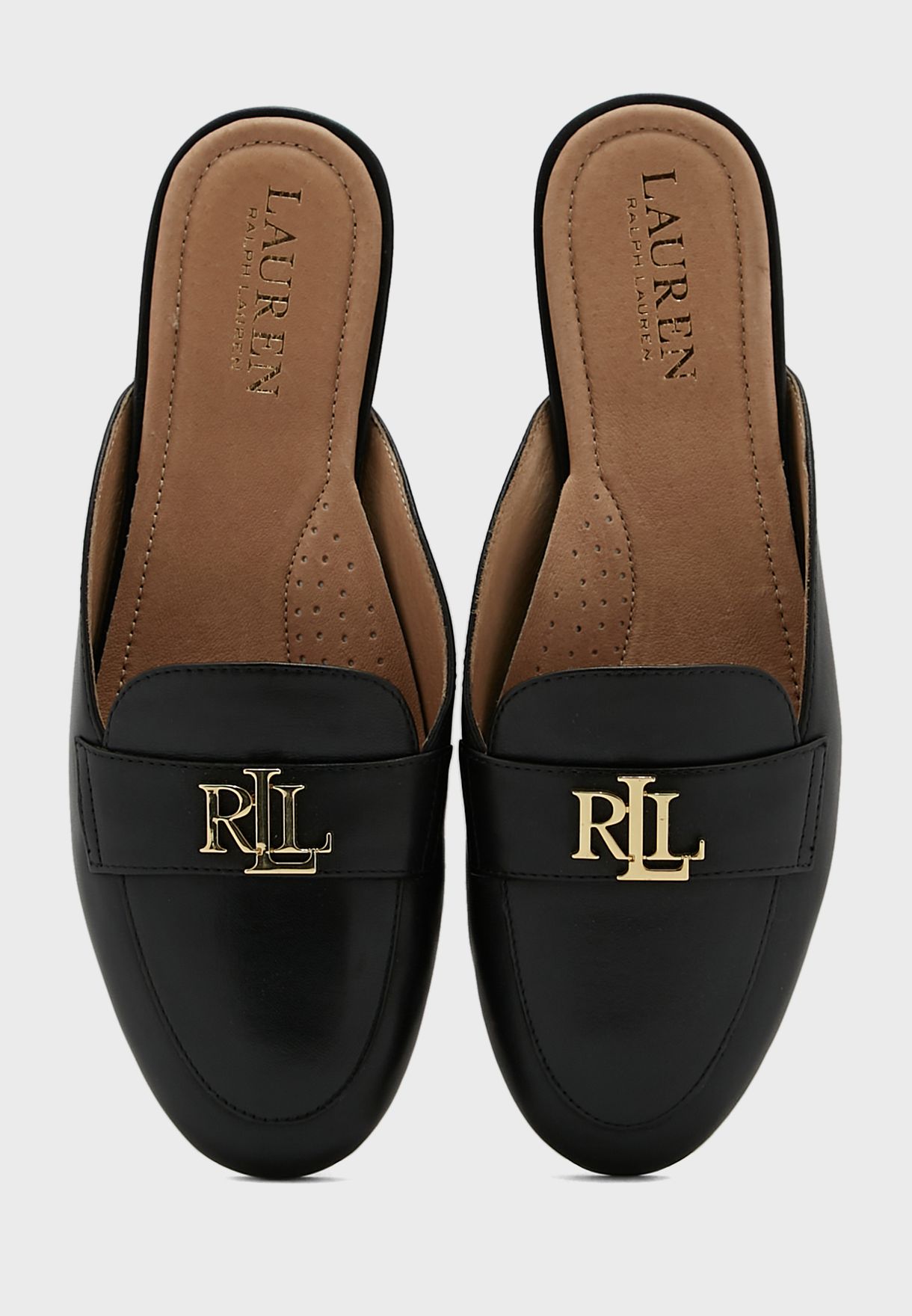 Buy Lauren Ralph Lauren black Alli Flat Mules for Women in Riyadh, Jeddah